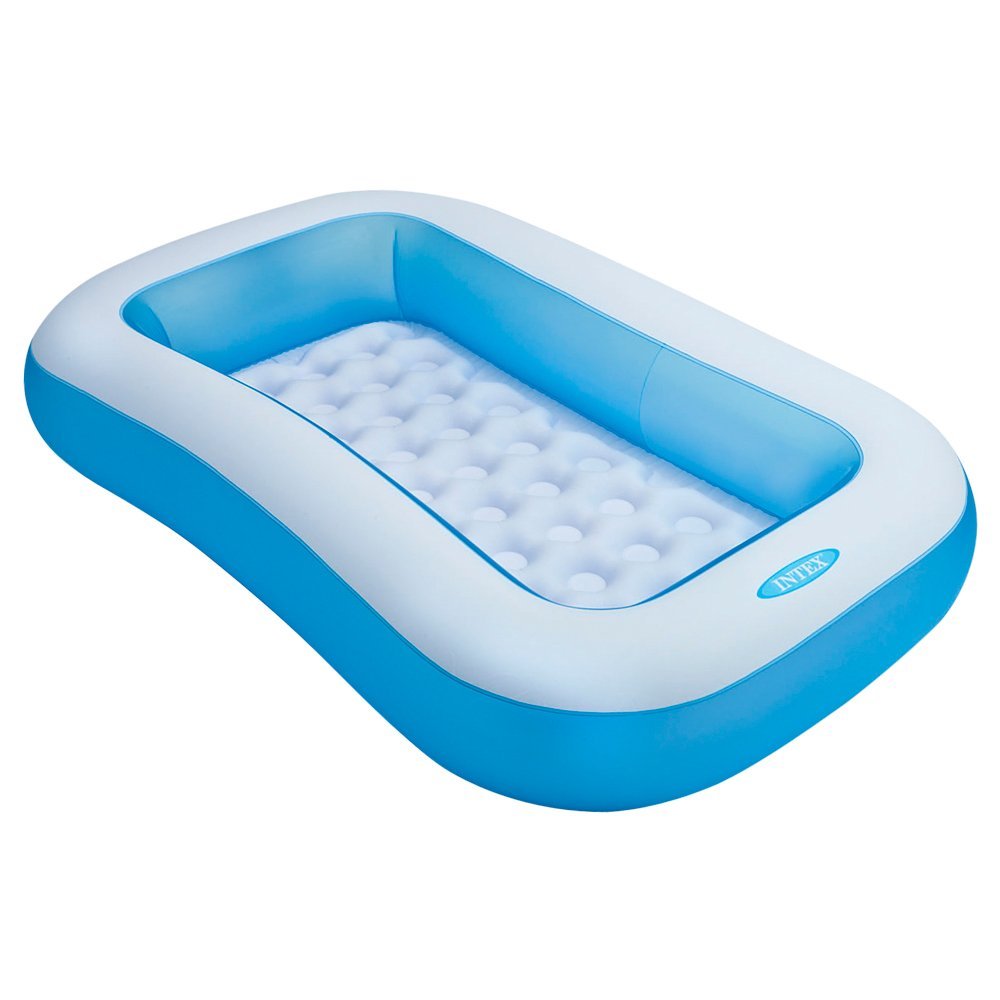 Intex Soft Inflatable Rectangular Swimming Pool-(Multi Color)