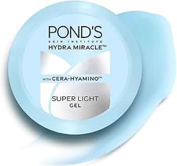 Pond's Super Light Gel Oil Free Face Moisturizer 200 g | With Cera-Hyamino for Ultimate Soft Smooth Skin - Daily Use