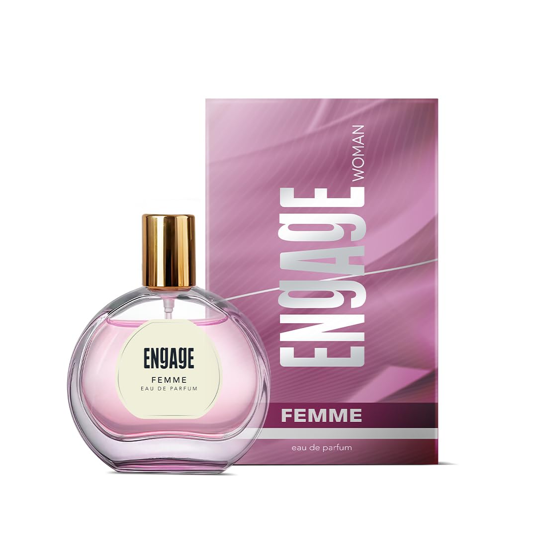 Engage Femme Eau De Parfum for Women 50ml | Citrus Floral | Long Lasting Perfume | Everyday Luxury | Perfume for Women | No Paraben, Sillicones | Dermat-Tested EDP | Gift for woman | Also Try Maracuja Wine