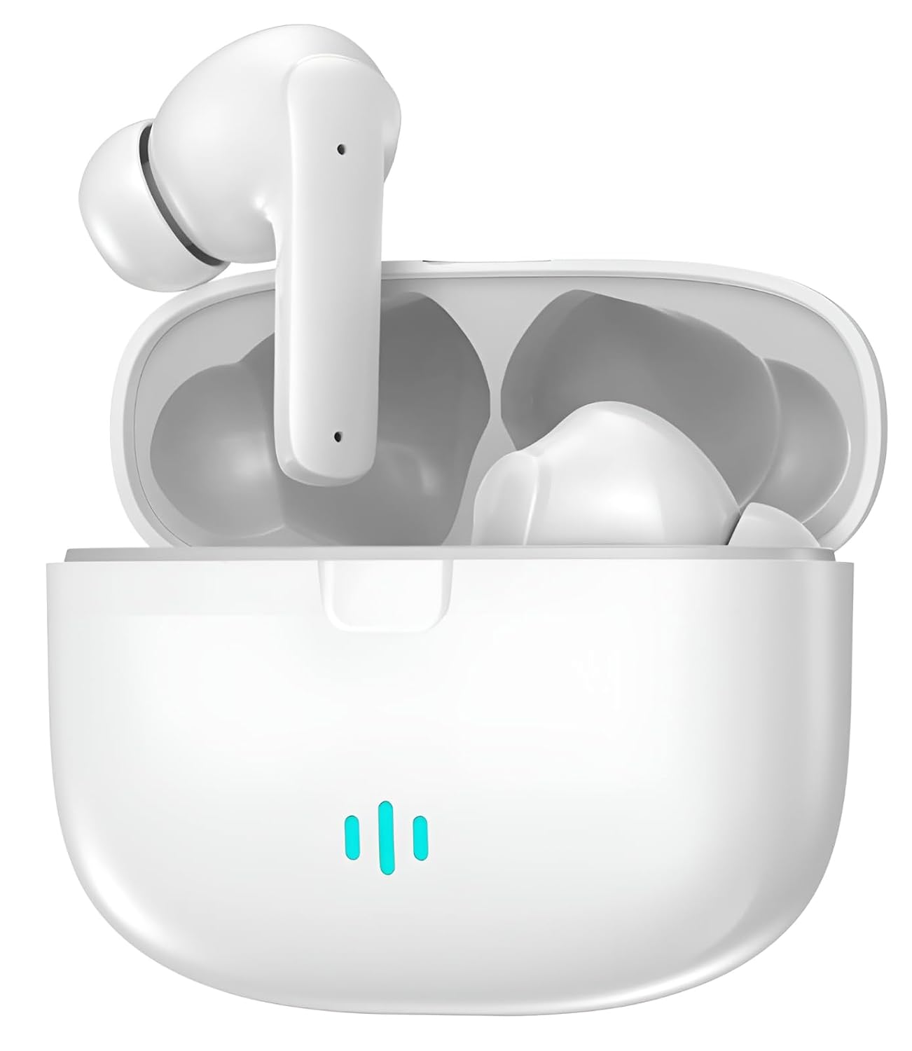 YW16 Truly Wireless Earbuds TWS | ANC & High Bass | Upto 40 Hrs Playtime | Bluetooth V5.4 | Quad Mics with AI-ENC | 40ms Low Latency Gaming | Breathing LED Lights