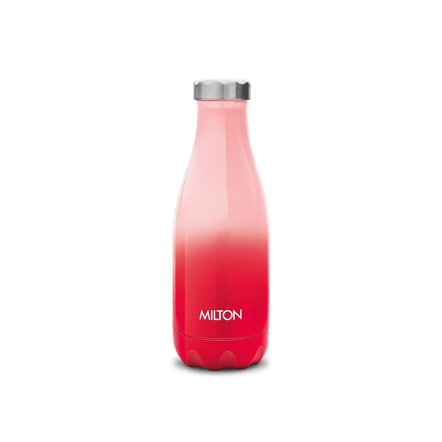 Milton Prudent 350 Thermosteel Bottle, 360 ml Water Bottle, 24 Hours Hot and Cold, Double Wall Vacuum Insulated, Water Bottles, Tea Flask/Coffee Flask for Sports, Travel, Red