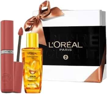 L'Oreal Paris Gift Box Liquid Lipstick 635 and Hair Serum 30ml