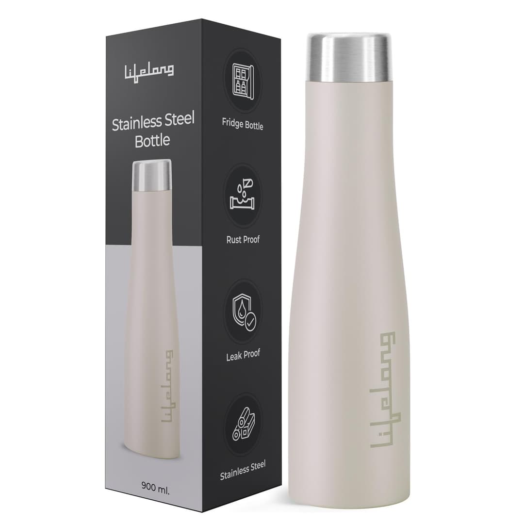 Lifelong Stainless Steel Water Bottle 900ml LLBT03AB