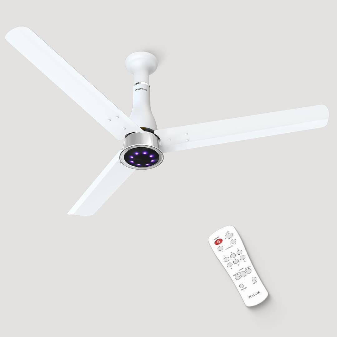 Polycab Wizzy Prime 1200mm BLDC Ceiling Fan with Remote