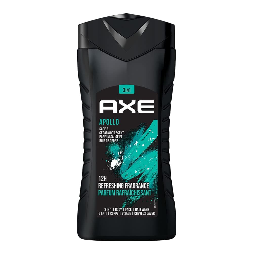 Axe Apollo 3 In 1 Body, Face & Hair Wash (250ml)