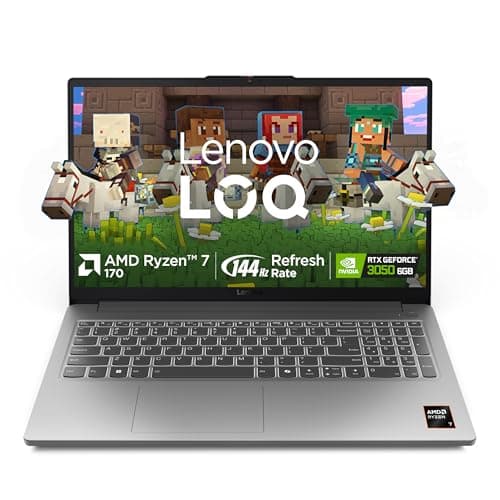 Lenovo LOQ 15.6 inch AMD Ryzen 7 RTX 3050 6GB Gaming Laptop