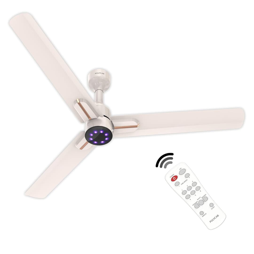 Polycab Wizzy Neo LED 1200mm BLDC Ceiling Fan with Remote