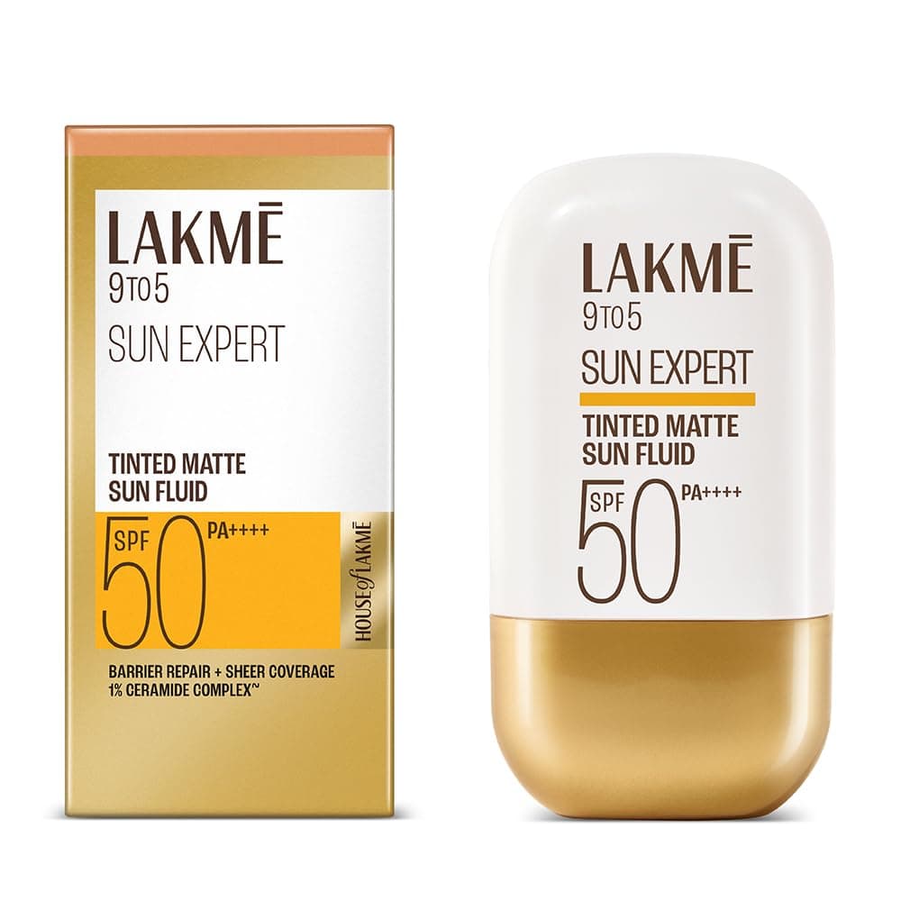 Lakme Sun Expert Tinted Dry Matte Sunscreen Fluid SPF 50+ (50ml)