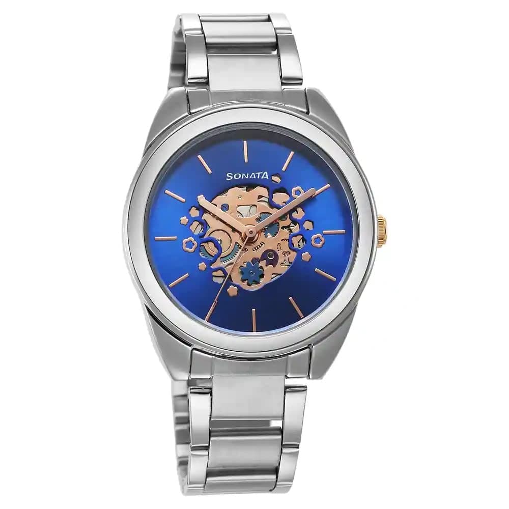 Sonata Unveil Quartz Multifunction Watch 8182KM03