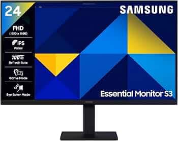 Samsung 24 Inch FHD IPS 100Hz Monitor LS24D300GAWXXL
