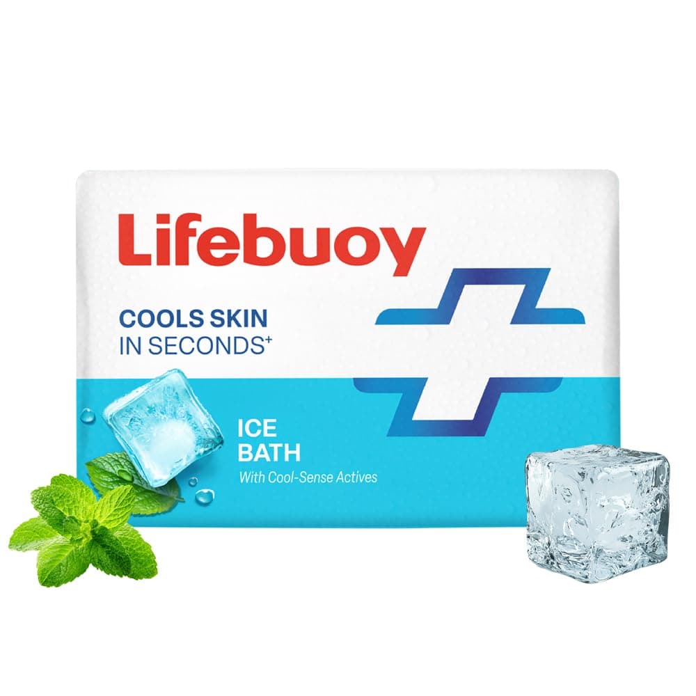 Lifebuoy Ice Bath Soap (Pack of 5, 125g each)