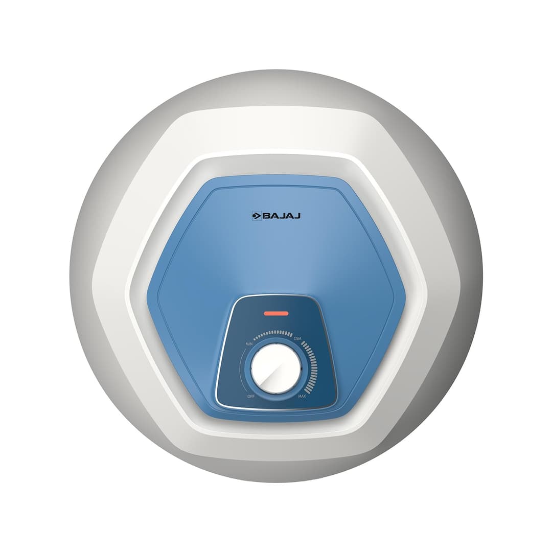 Bajaj Armour Contempo 15L Storage Water Heater | 5 Star Bathroom Geyser | Faster Heating | Thermo-Knob | Shock-Resistant | Rust-Proof | Child Safety | 7Y Tank | 6Y Element | 2Y Warranty | White