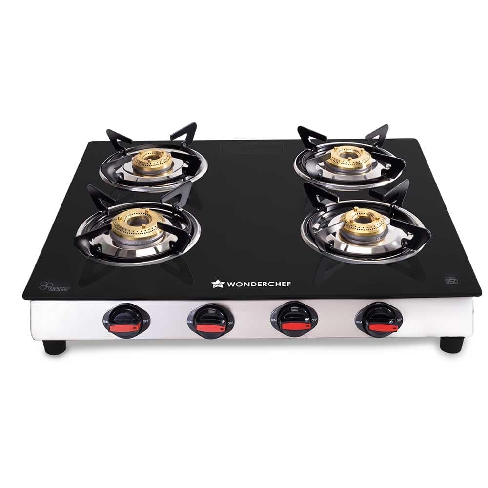 Wonderchef Galaxy 4 Burner Toughened Glass Cooktop
