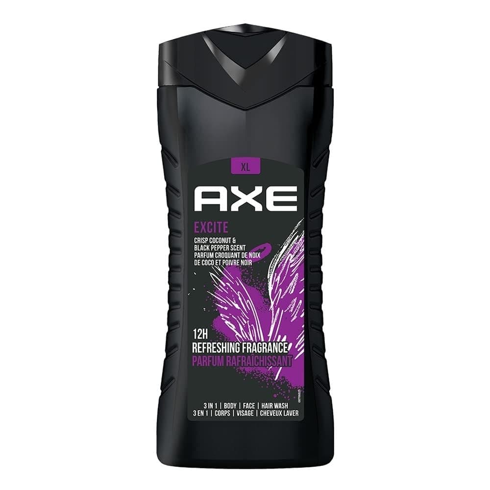 Axe Excite 3 In 1 Body Face & Hair Wash 400ml
