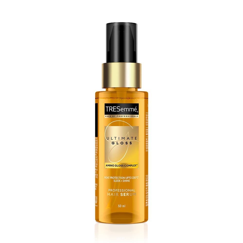 TRESemmé Gloss Ultimate Ultra Shine Hair Serum 50ml with Macadamia Oil & Vitamin E | | for Super shiny Finish