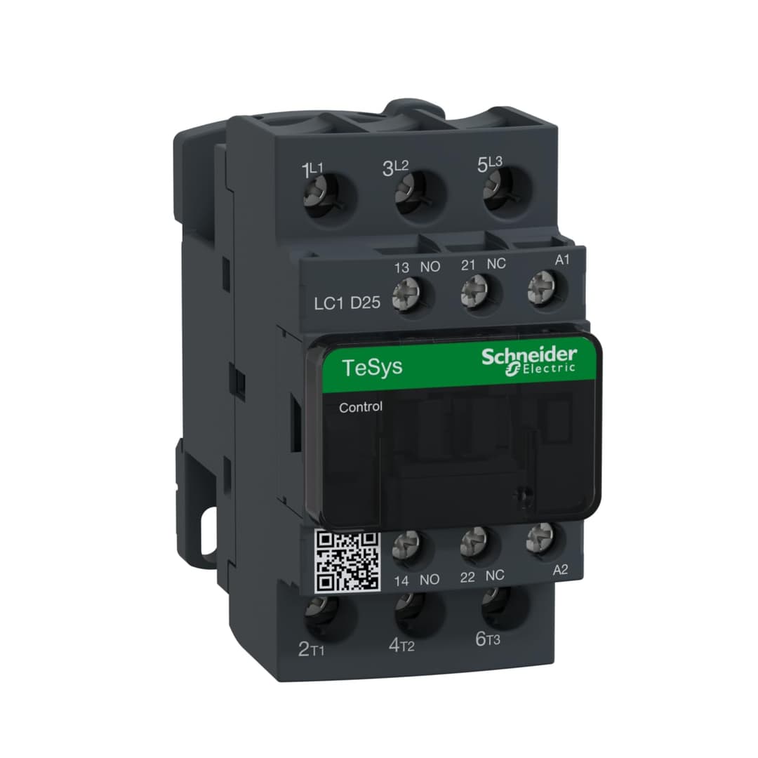 Schneider Electric 3 Pole 25A Power Contactor LC1D25M7