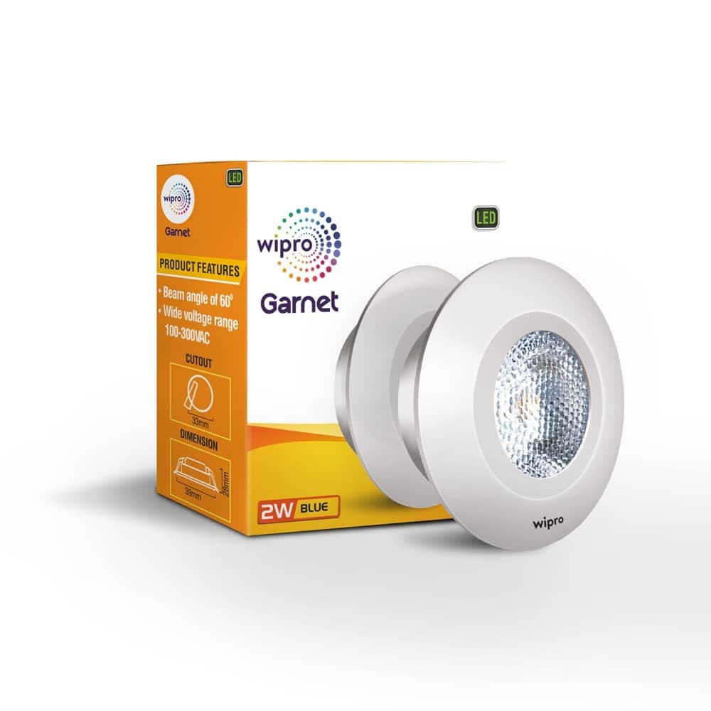 Wipro Garnet 2W LED Integrated Spotlight