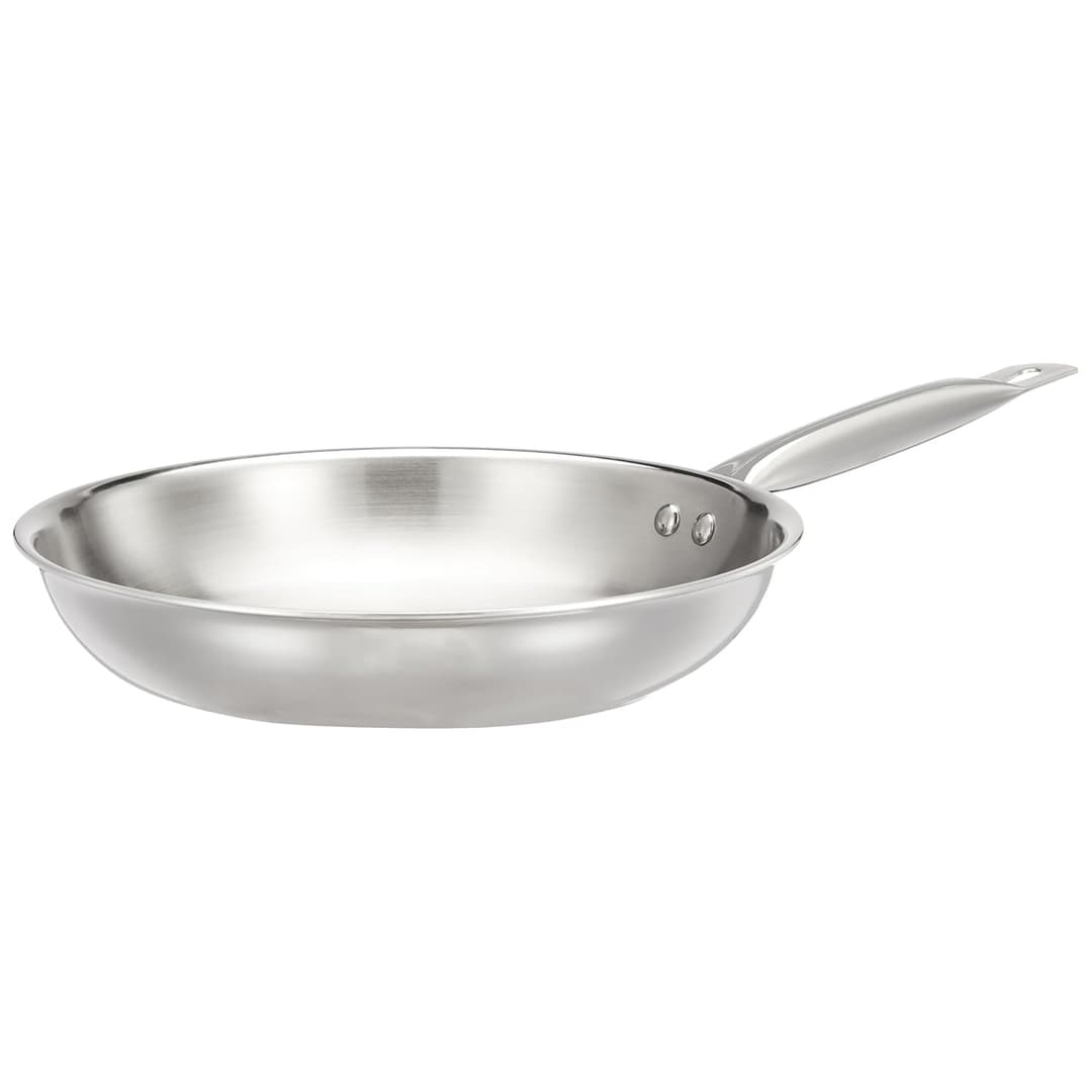 Amazon Brand - Solimo Triply Stainless Steel Frying Pan (24 cm)