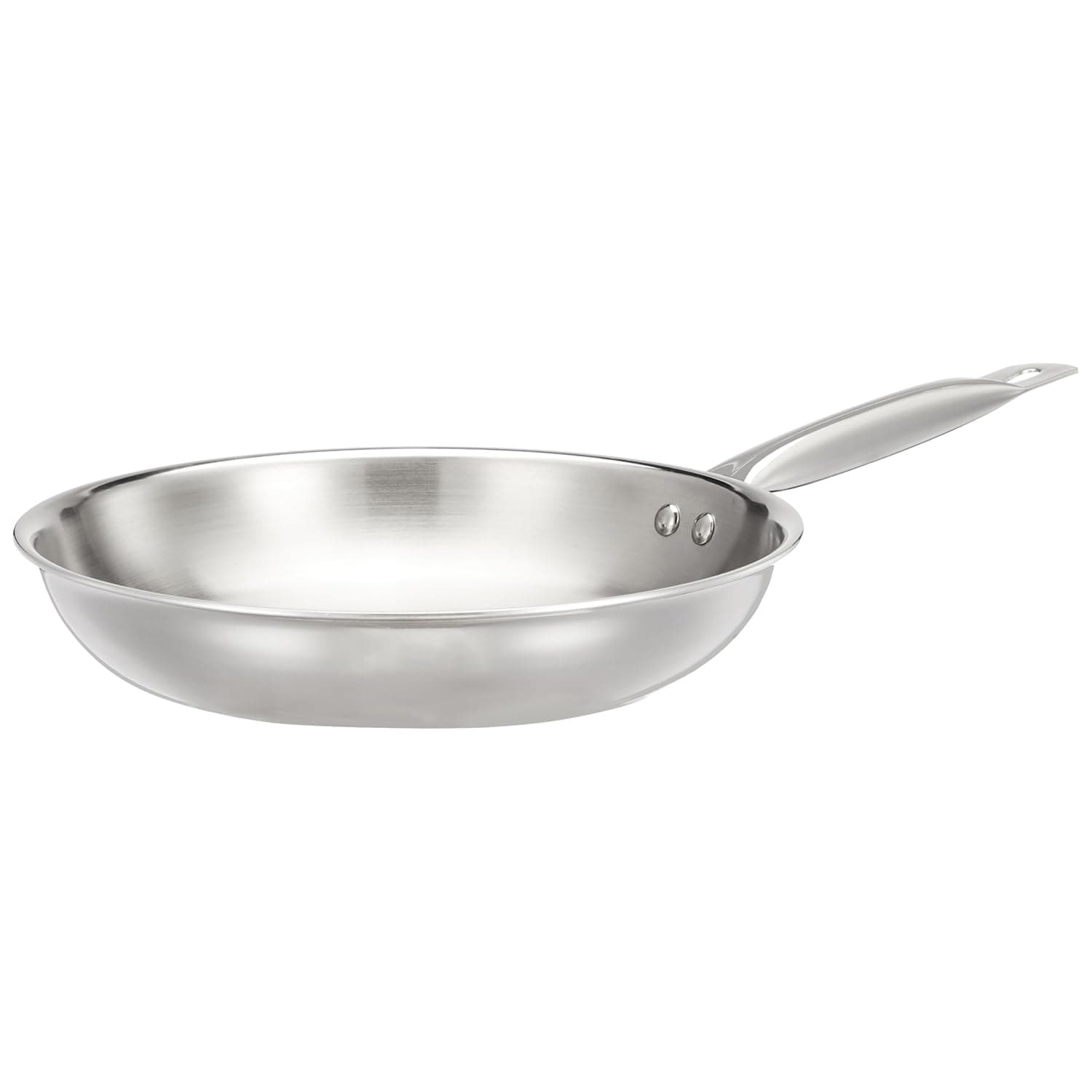 Amazon Brand - Solimo Triply Stainless Steel Frying Pan (24 cm)