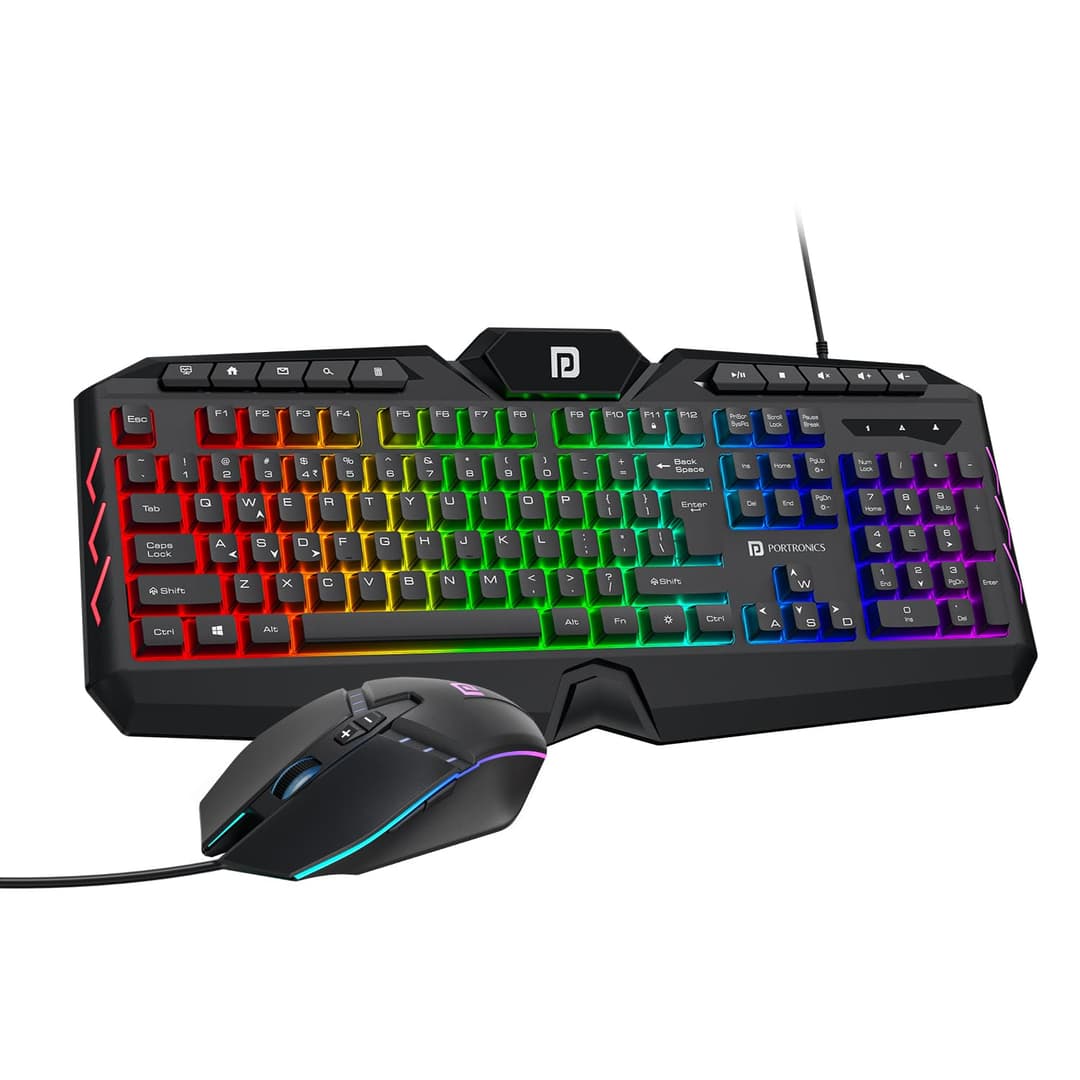 Portronics Ki-Pad 5 Wired Gaming Keyboard and Mouse Combo