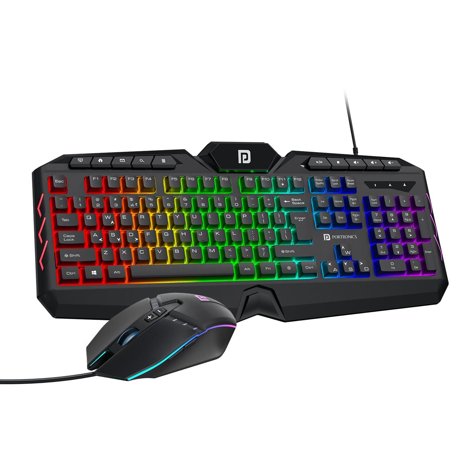 Portronics Ki-Pad 5 Wired Gaming Keyboard and Mouse Combo