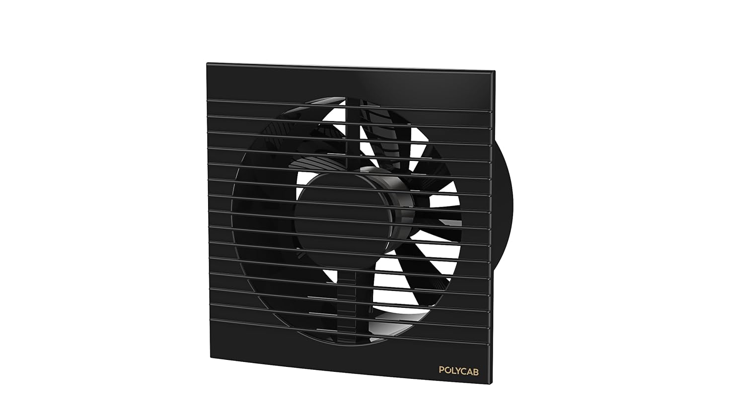 Polycab Freshner Axial 150mm Air Exhaust fan/Ventilation fan for Kitchen, Bathroom | High Speed,Noiseless | Sleek Design Easy to Clean, Powerful Motor, 100% Copper Winding | 2 Year Warranty【Black】