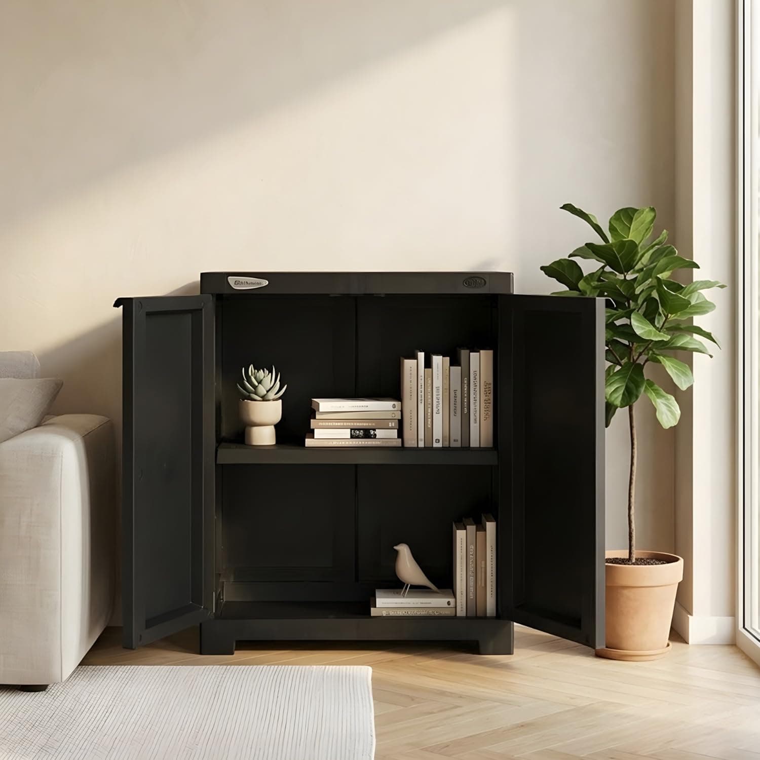 Nilkamal Freedom Small 2 Shelves Plastic Bookshelf