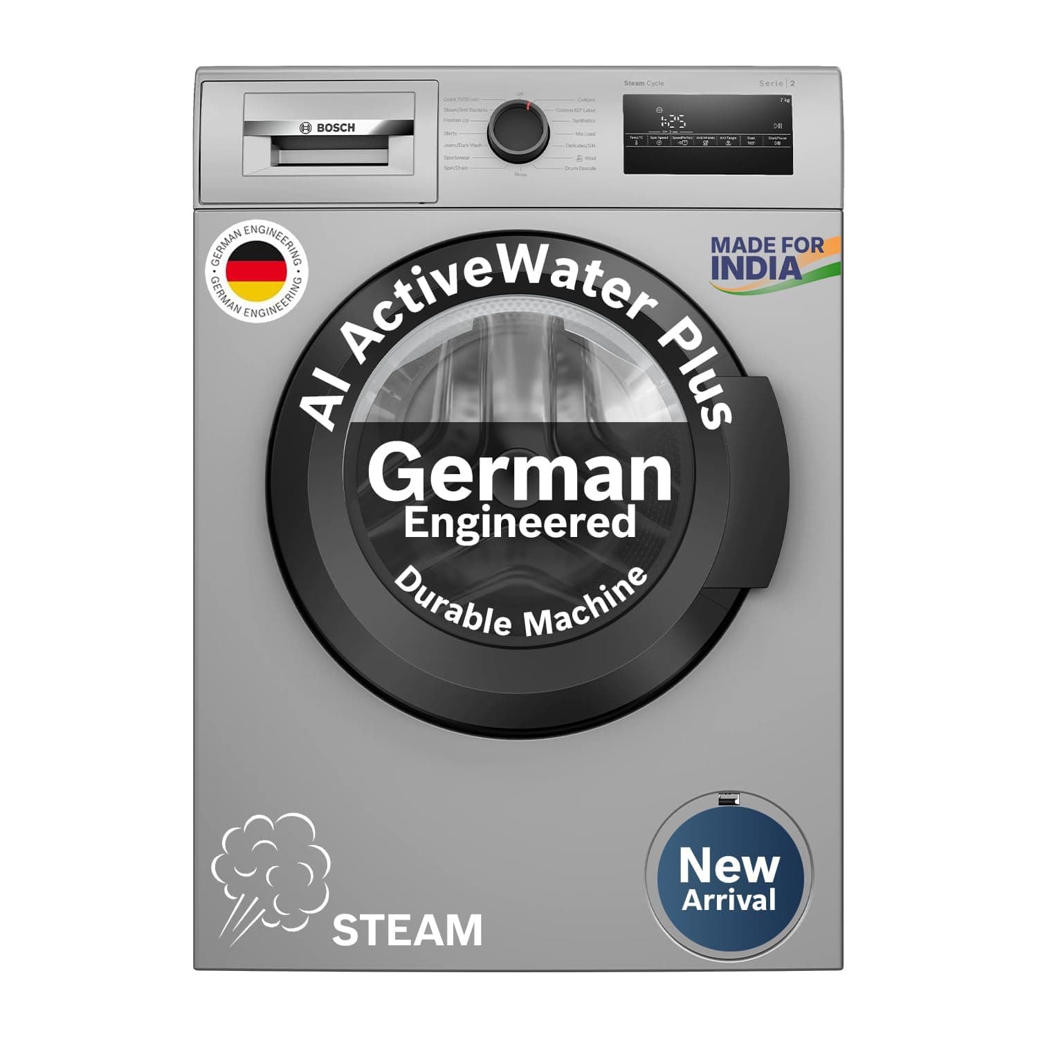 Bosch 7 kg 5 Star Front Load Washing Machine WAJ24266IN