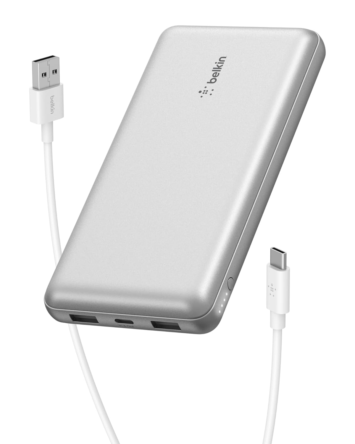 Belkin 20000 mAh Power Bank | Super Fast Charging | USB-C PD Port | 15W Charging for iPhone Series (16, 16 Pro Max), Samsung Galaxy, Google Pixel & More | 2 Years Warranty | Silver