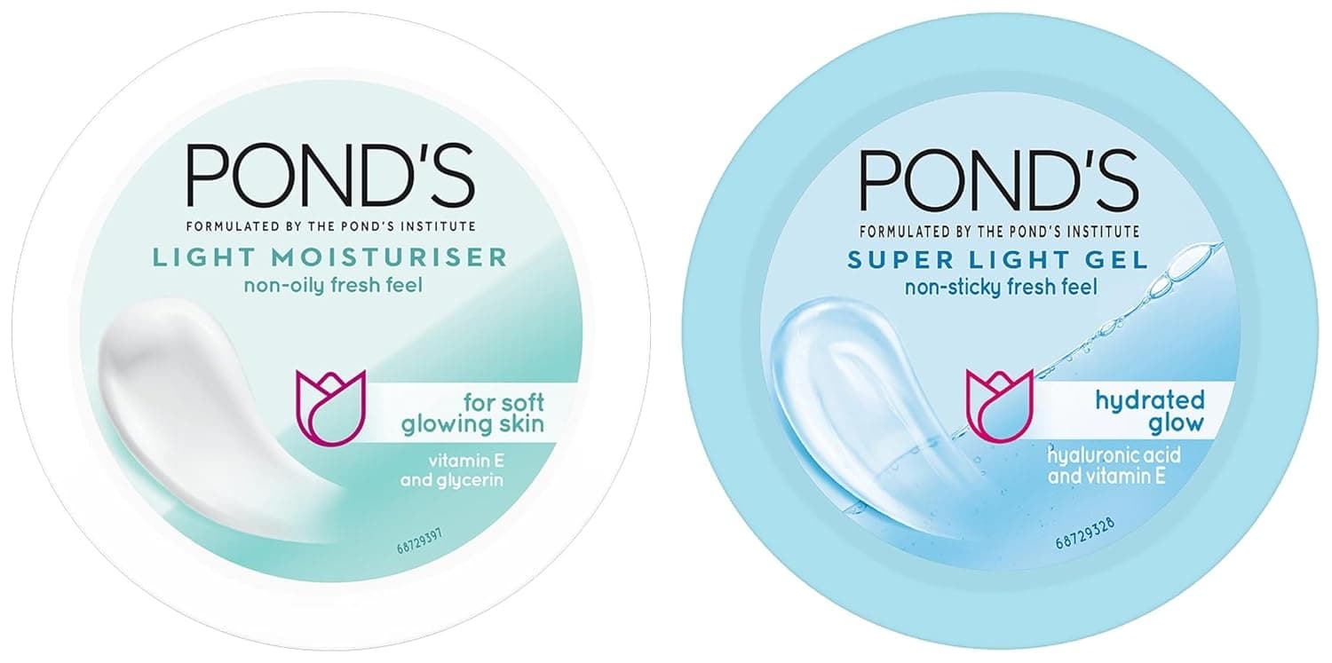 Pond's Light Moisturizer 200ml and Super Light Gel 49g Combo