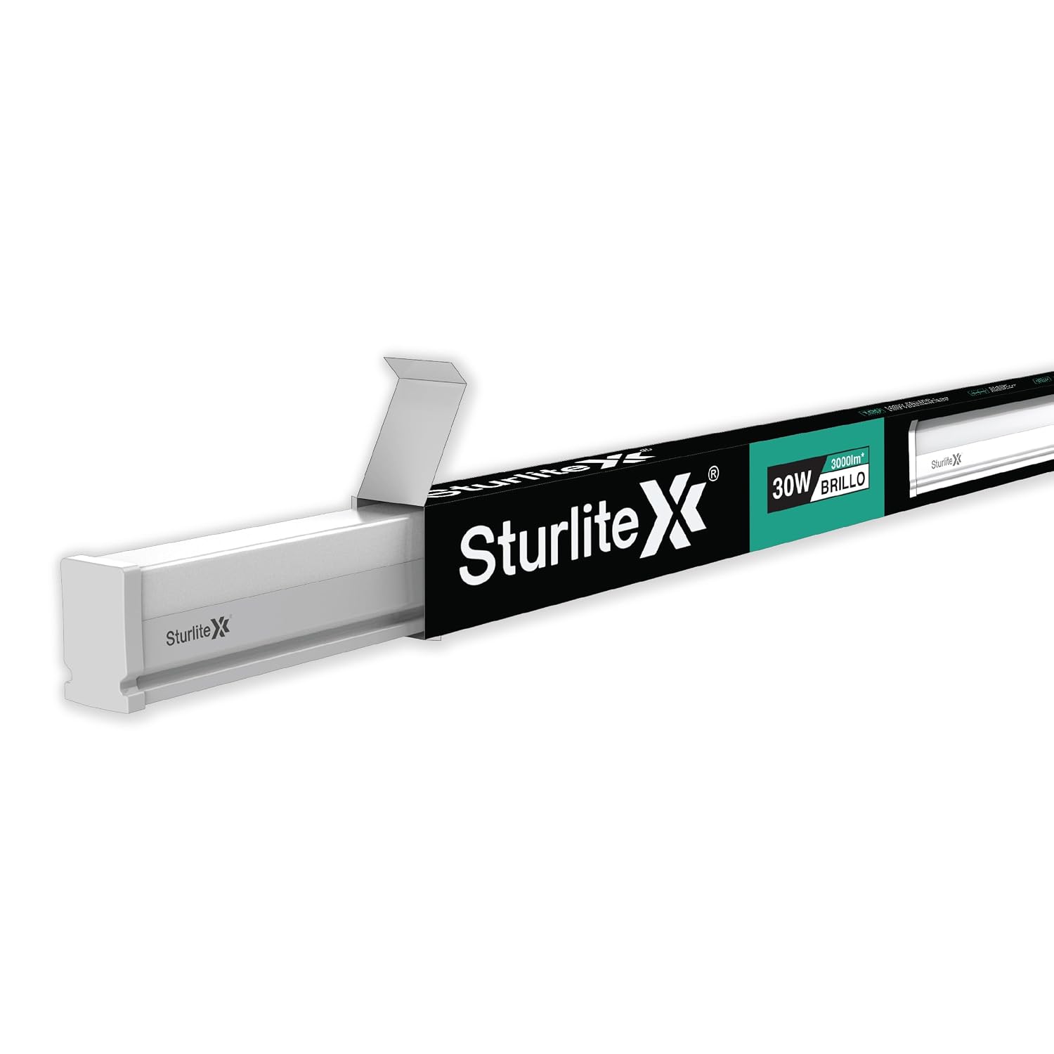 Sturlite Brillo 30 Watt LED Batten | 6500K Cool White Color Temperature Tube light | Sleek Elegant Design With CRI Tech | LM-80 Tested, 3000 Lumens | 25000 Hrs Rated Life (Pack of 1)