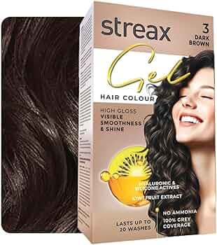 Streax Gel Hair Colour Dark Brown 3 150ml