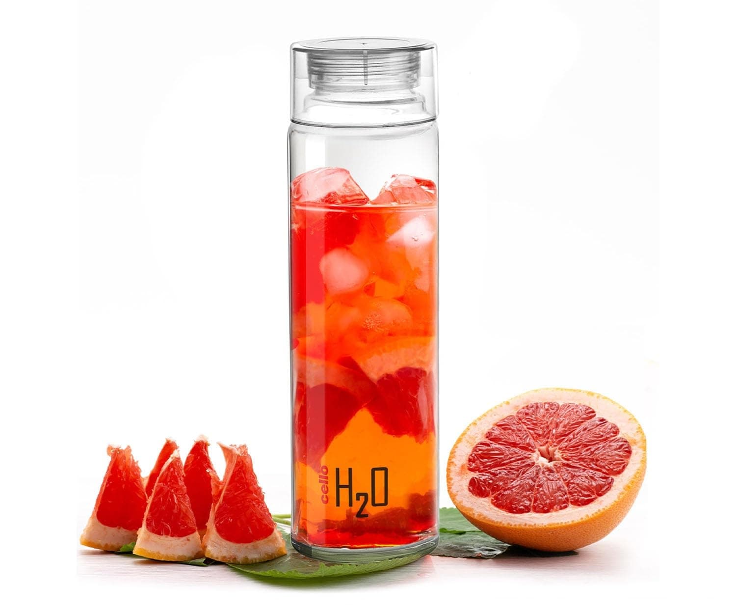 Cello H2O Toughened Glass Water Bottle 920 ml