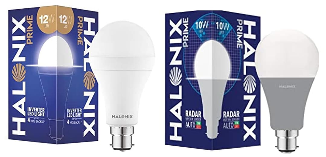 Halonix Prime 12W Inverter Bulb and 10W Motion Sensor Bulb Combo
