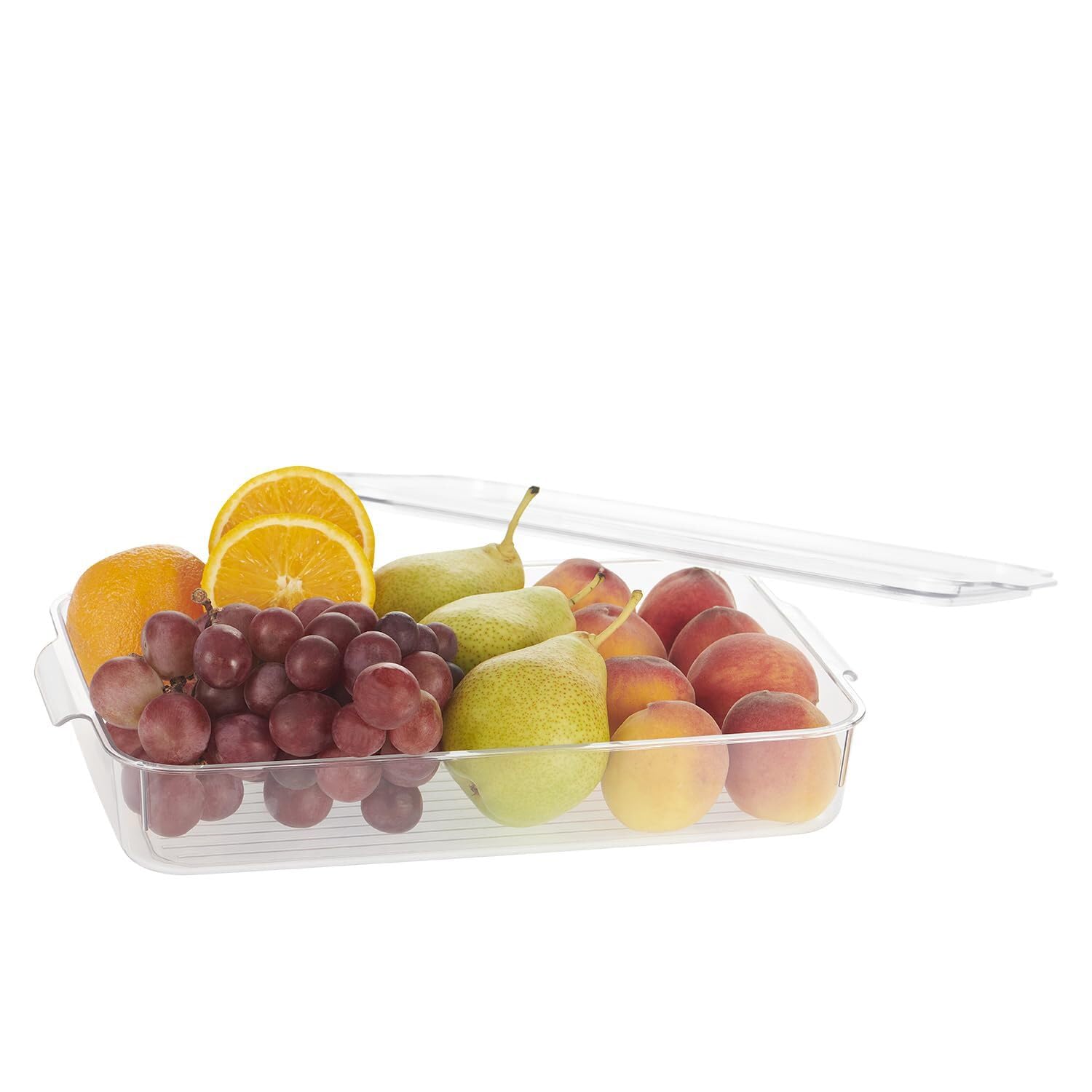Steelo Sofresh Small Organiser Plastic Container Kitchen, Air Tight Container Set Fridge safe US FDA Approved PET Food Grade Heavy Duty Material, BPA Free (2700 ml, Pack of 1)