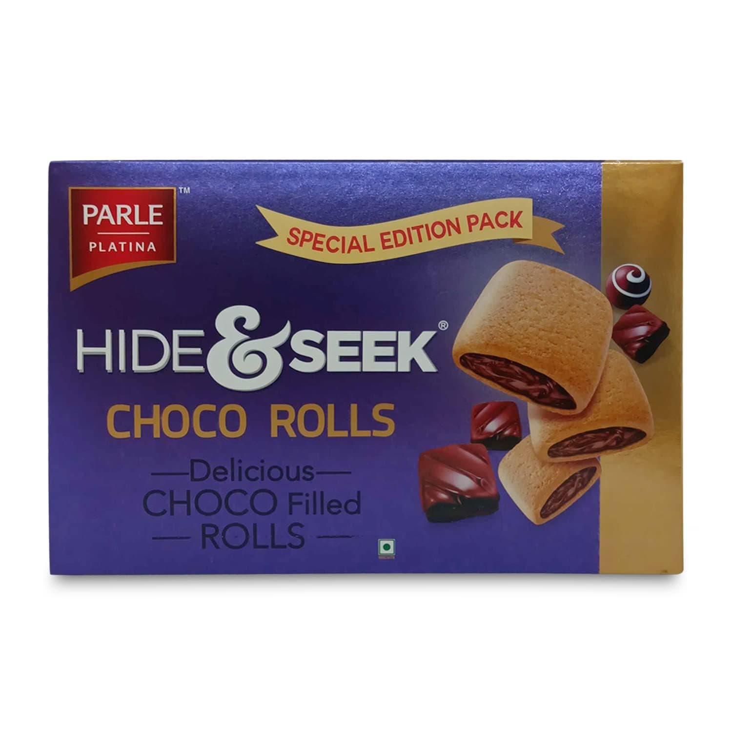 Parle Platina Hide & Seek Choco Rolls 200g