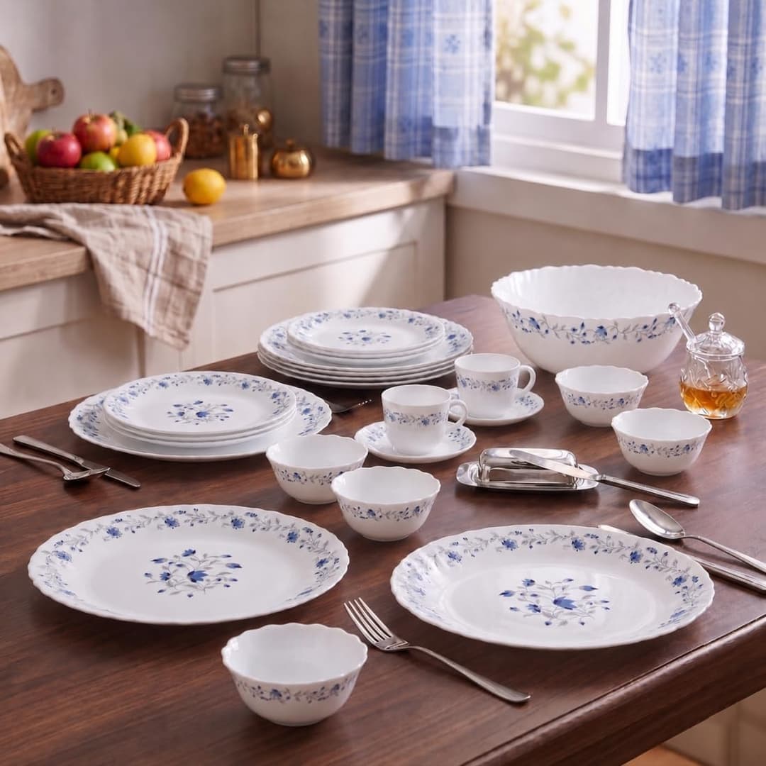 La Opala Classique Opalware Dinner Set, 53 Pcs