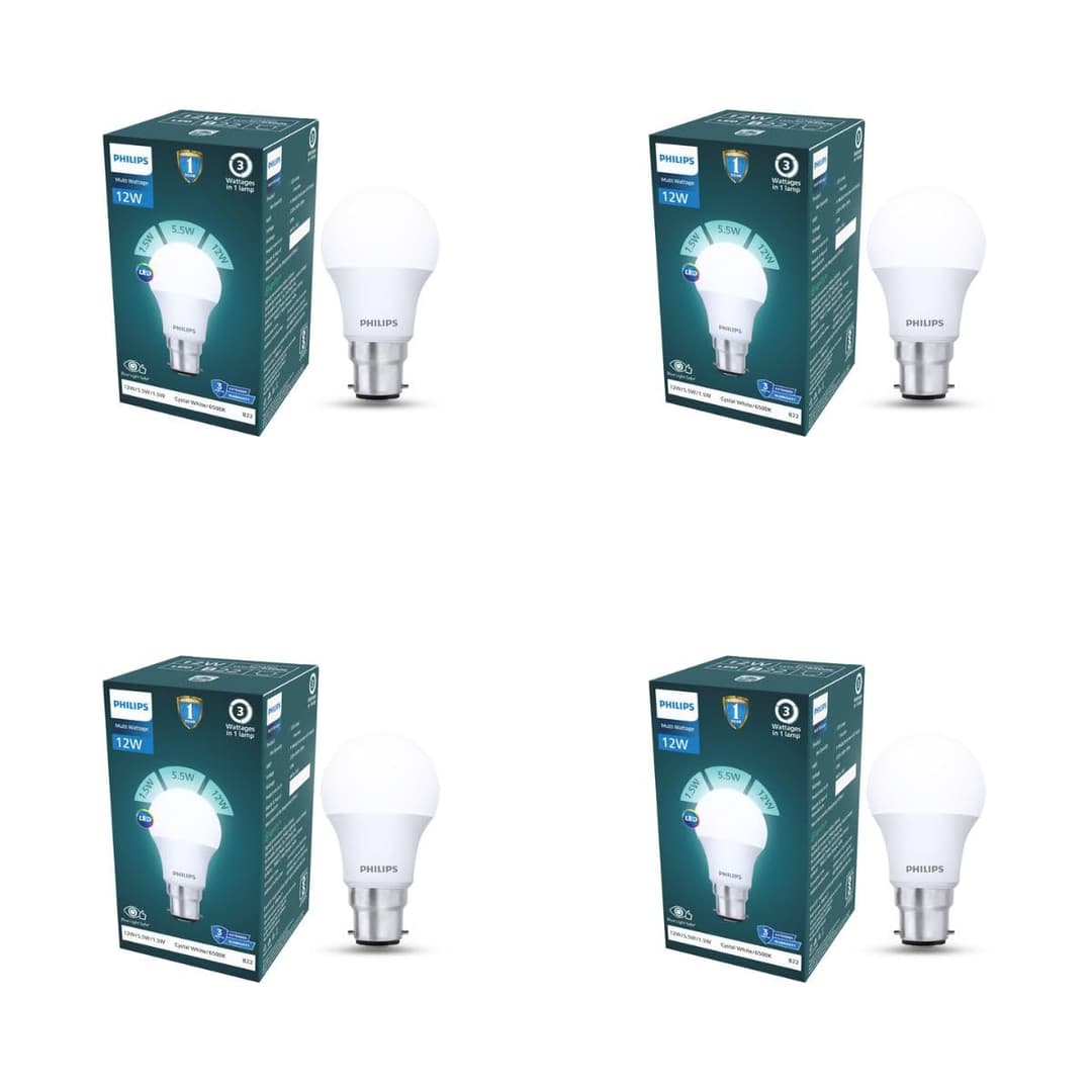 Philips 12W Dimmable LED Bulb (Pack of 4)