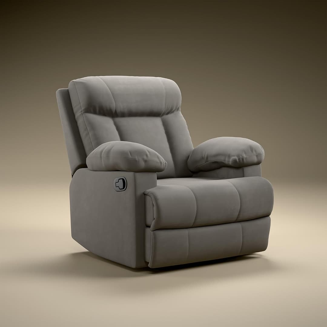 Green Soul Cloud Single Seater Manual Recliner Sofa