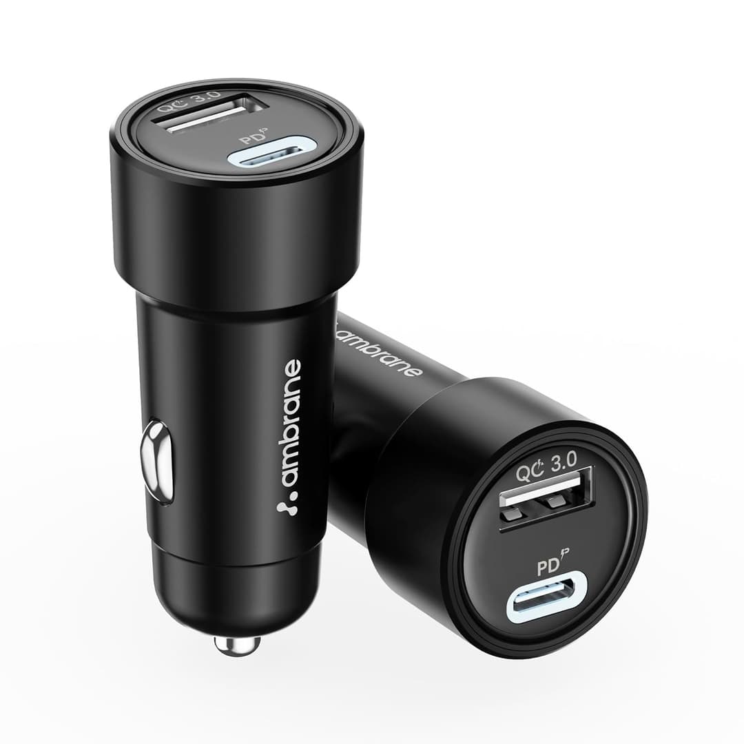 Ambrane C51 51W Dual Output Fast Car Charger