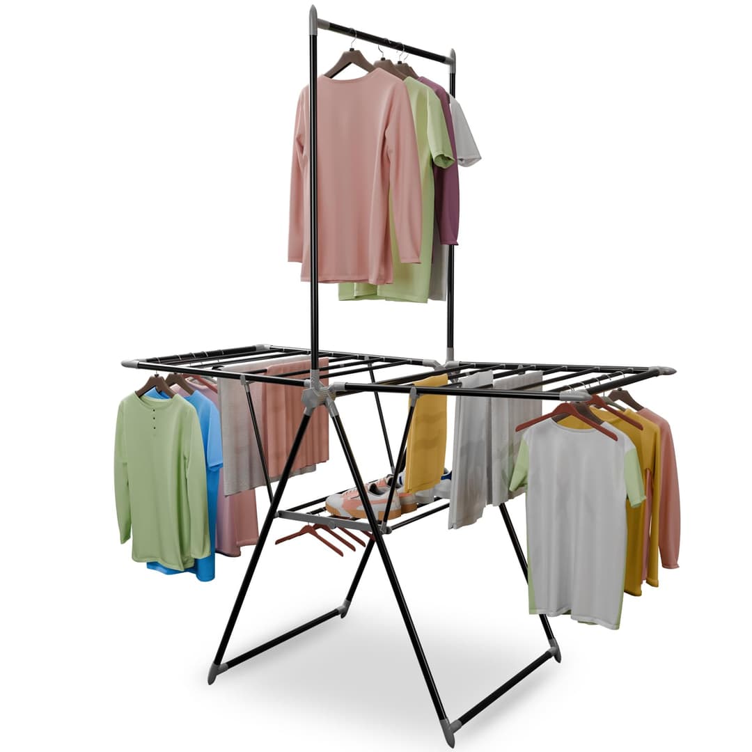 Lifelong Foldable Clothes Drying Stand
