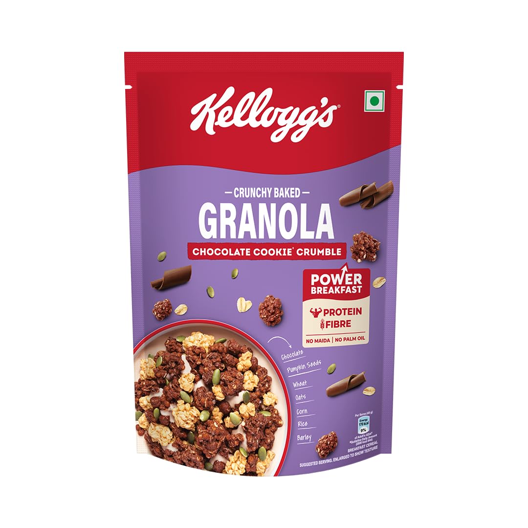 Kellogg's Crunchy Granola Chocolate & Almond | Muesli | Power Breakfast | 400g