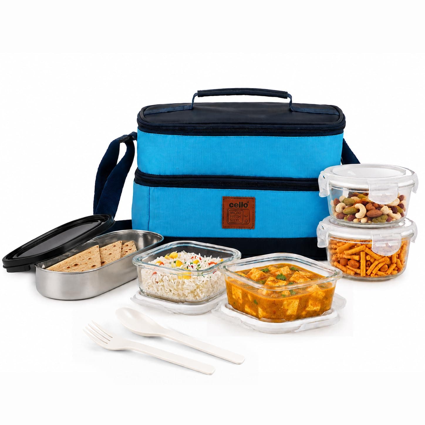 Cello All Day Meal Glass Lunch Box Set (4 Containers)
