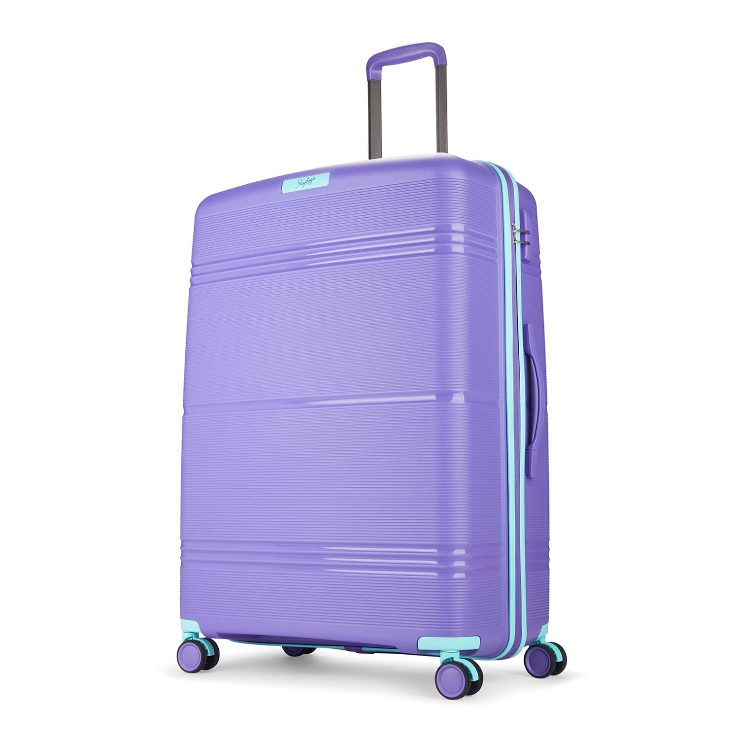 Skybags Paratrip Large Size Hard Luggage (79 cm) | Polypropylene Luggage Trolley with 8 Spinner Wheels | Purple Oppulence | Unisex