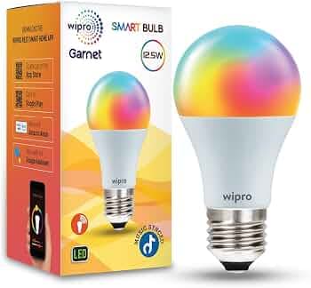 Wipro 12.5W E27 Wi-Fi Smart LED Bulb