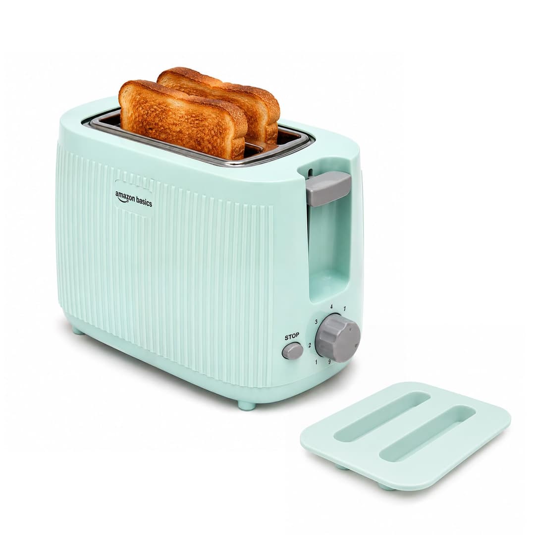 Amazon Basics 2 Slice 600W Pop-Up Toaster