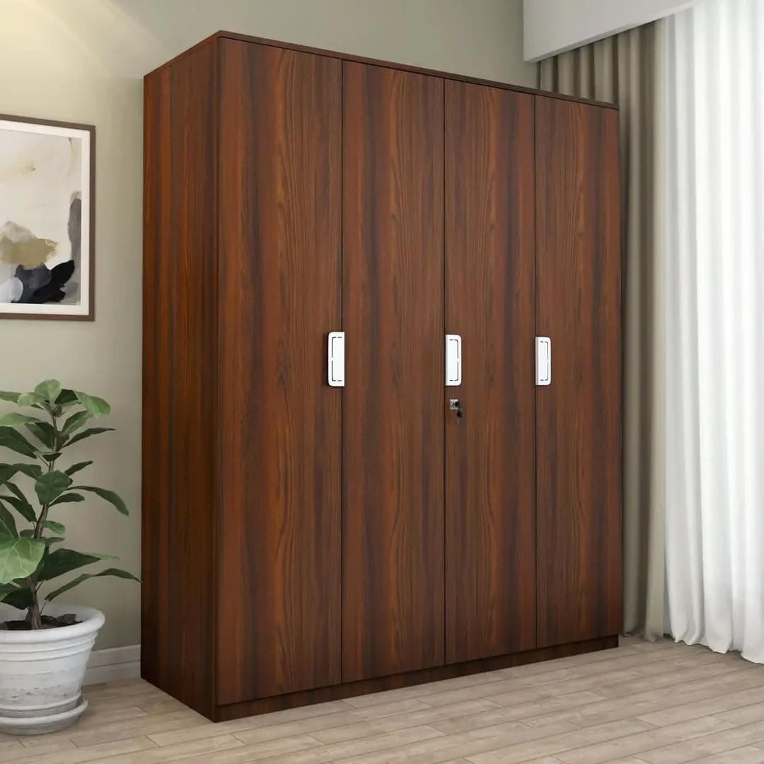 Nilkamal Joyce Neo 4 Door Engineered Wood Wardrobe