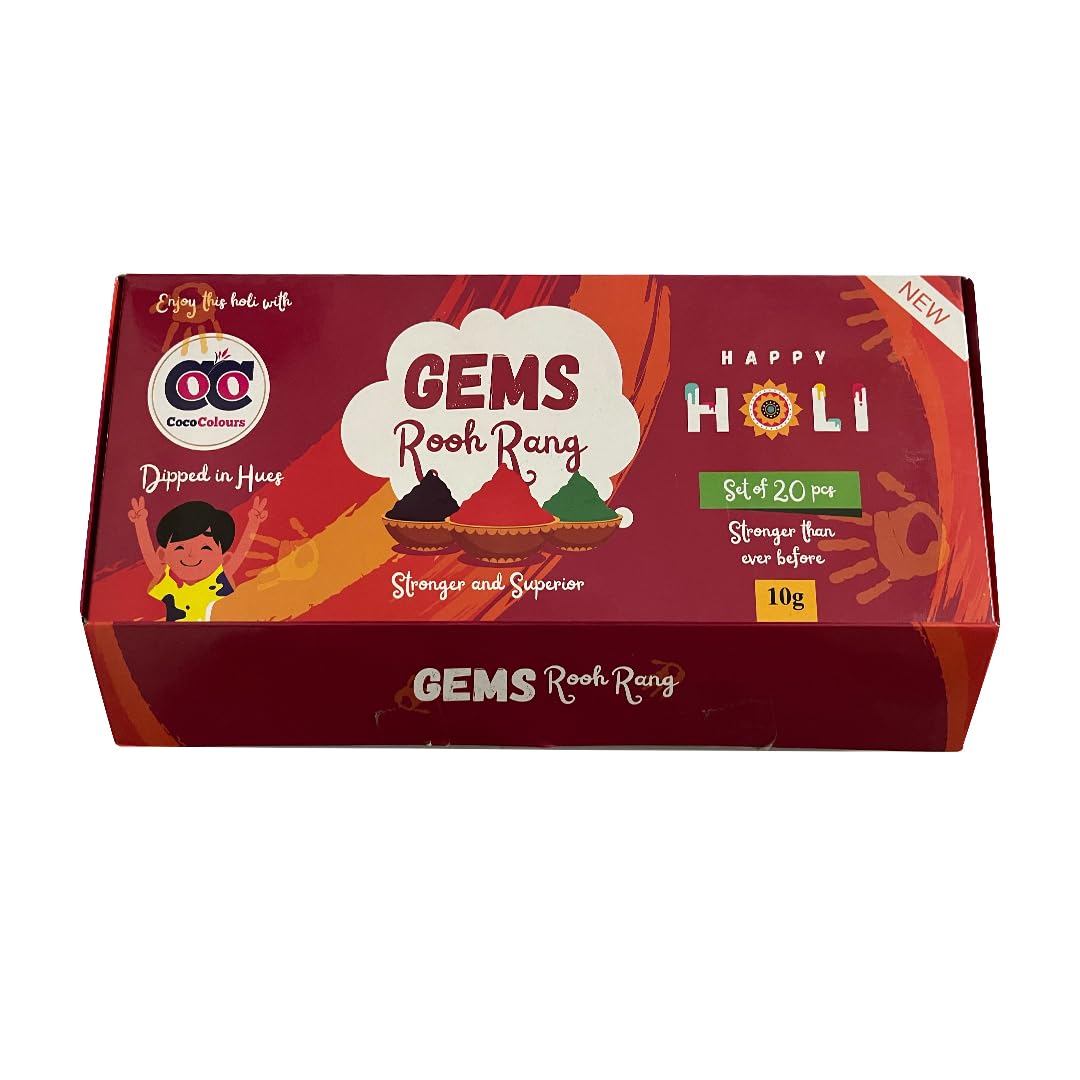 EITHEO Kids Soft Toys Stuffed Toys Natural Gulal Gift | Eco-Friendly Biodegradable Color | Organic Multicolour Gulal | Non-Toxic & Skin-Friendly | Washable & Easy to Remove (gems rooh rang)