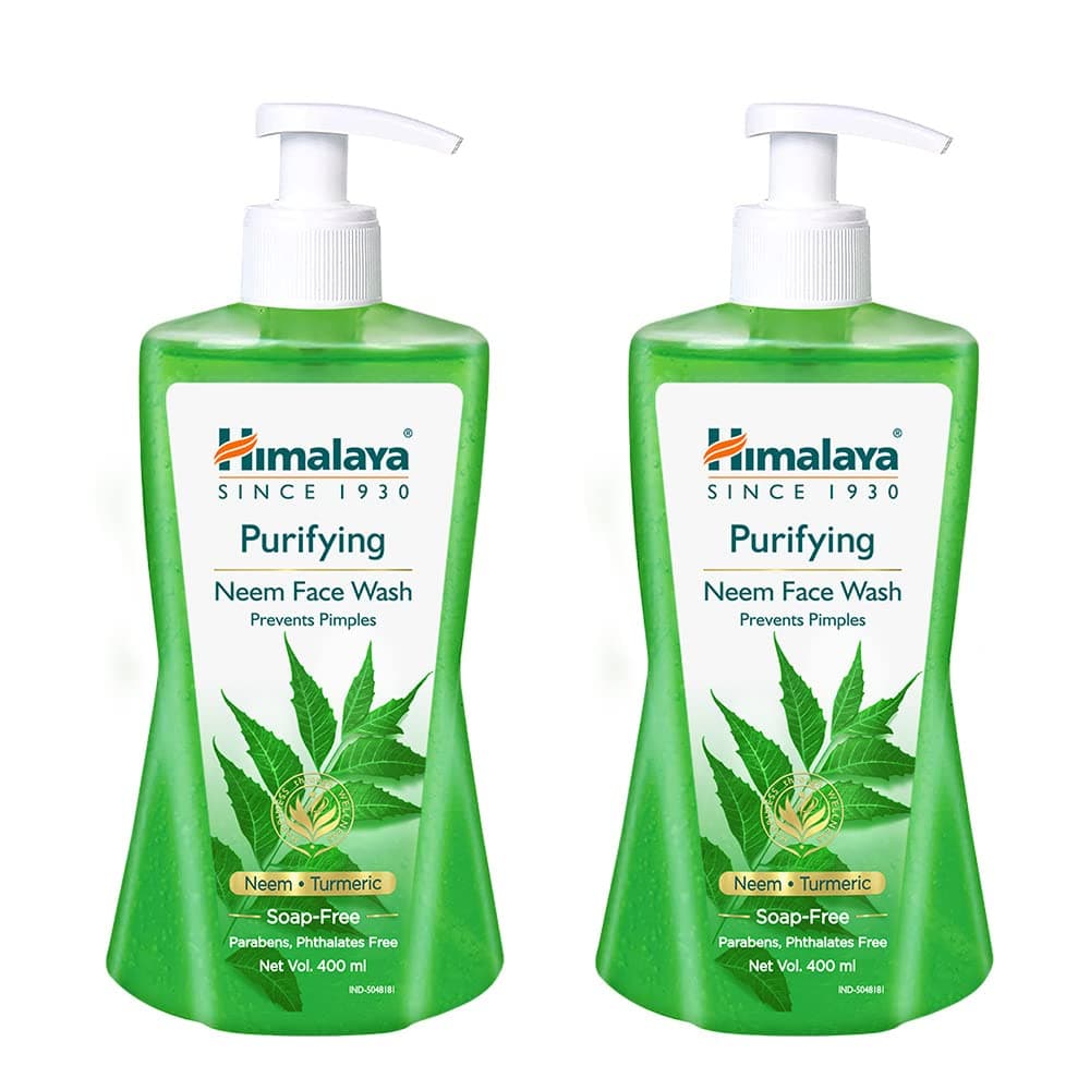 Himalaya Purifying Neem Face Wash 400ml (Pack of 2)