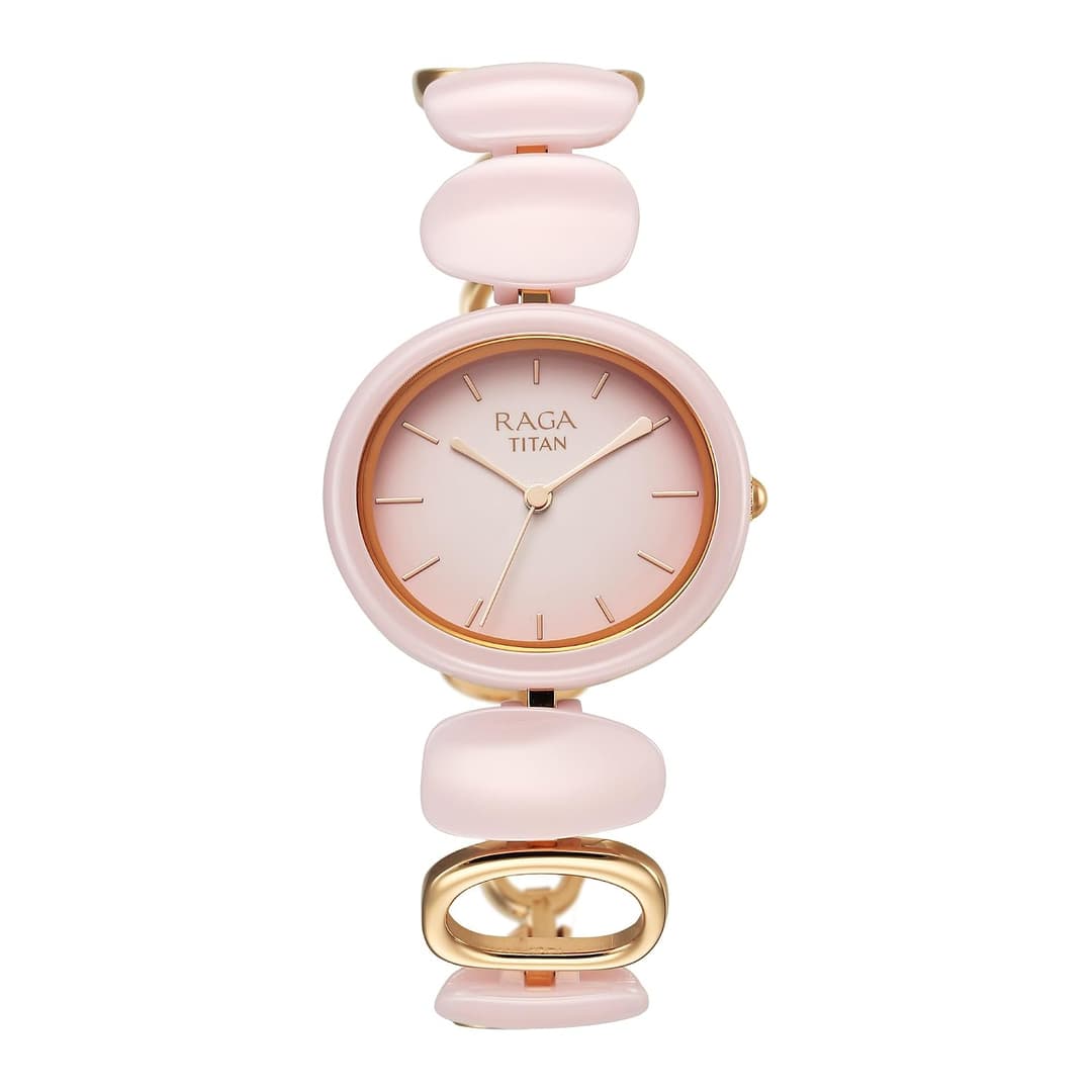 Titan Raga Ceramics Analog Women Watch 95146KD07
